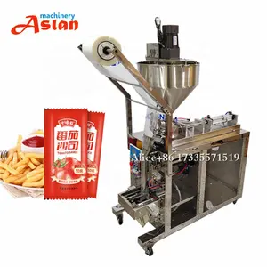 ketchup plastic bag filling sealing machine/tomato sauce bags filling packing machine