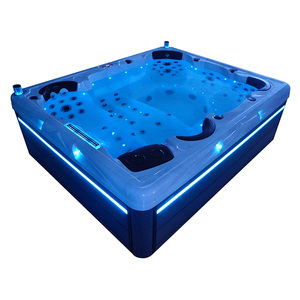 Outdoor Spa 6 <b>Person</b> Family With <b>Massage</b> Bathtub Acrylic Hot Tub with 117 Jets Music LED Light for spa - Product Image 2