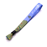Vente flash - Bracelet promotionnel personnalisé en tissu polyester écologique YUDI TK-W-008, imprimé par sublimation, recyclable