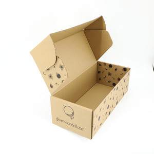 Customized Folding Recycled Craft Paper Box Brown Corrugated Cardboard Boxes for Shipping