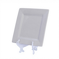 Service de table en grès classique gris glacé de luxe, 4 pièces, compatible avec le four à micro-ondes, compatible avec le lave-vaisselle, assiettes et bols pour la salle à manger à domicile