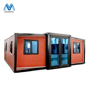 Custom 40ft 20ft Prefab Container Expandable House Foldable Shipping Tiny Fold Out 2 Bedroom Homes Villa Granny Flat