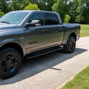 Marchepieds latéraux en acier carbone Dodge Ram 1500 Crew Cab, 6 pouces, creux, antidérapants, large, capacité de charge de 550 lb - Product Image 2