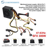 TF.SKYWINDINTL 300W SFX 400W untuk Sumber Daya Gaming PSU untuk Komputer Kantor Depan PC 90-264V PSU