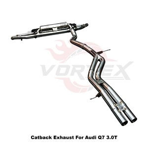 Escape de alto rendimiento Vortex de acero inoxidable con válvula electrónica para Audi Q7 3.0T 2020-2024 Tuning - Product Image 5