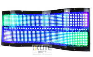 Đèn LED DMX hình sóng 1024 bóng 5050 RGB + 48 bóng 7070 0.5w trắng dải pixel cong đèn strobe chiếu sáng sân khấu - Product Image 3