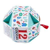 Nouveau lancement de boîte-cadeau de Noël personnalisée créative emballage portable de forme spéciale avec laminage mat de gaufrage et revêtement UV