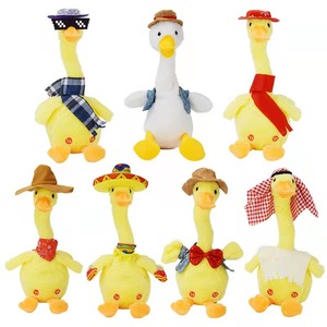 Usine en gros jaune canard jouet 120 <span class=keywords><strong>chansons</strong></span> parlant répéter doux coton tissu peluche canard danse caractéristiques comprennent le chant - Product Image 3