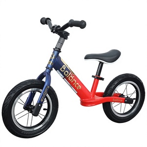 Vélo d'équilibre en métal pour enfants de 2 <span class=keywords><strong>à</strong></span> 4 ans ; Trottinette <span class=keywords><strong>à</strong></span> <span class=keywords><strong>trois</strong></span> <span class=keywords><strong>roues</strong></span> pour tout-petits, pour marcher et glisser ; Vélo sans pédales pour courir et rouler - Product Image 1