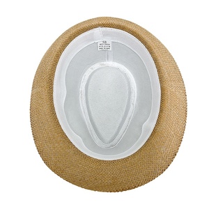 Custom logo Mens <b>Straw</b> <b>Hats</b> Summer Classic Trendy Fedora <b>Straw</b> <b>Hats</b> Short Brim Beach Jazz Paper <b>Straw</b> <b>Hat</b> for Womens Mens - Product Image 4
