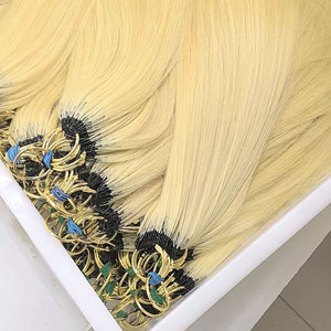 Extensions de cheveux humains 100 % vierges en plumes, tressées au crochet, double trame <span class=keywords><strong>indienne</strong></span>, produit de <span class=keywords><strong>beauté</strong></span> pour femmes, vente chaude en gros - Product Image 1