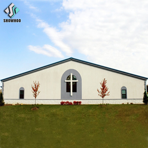 Commercial Prefabricated Steel Structure Metal Church Building <strong>Plan</strong> Design <strong>Build</strong> Shed for Sale - Product Image 1