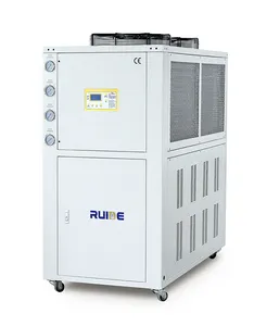 Refrigeratore di raffreddamento ad acqua industriale verde refrigeratore per macchinari in plastica