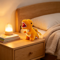 Direct usine, petit dinosaure en peluche mignon et doux, pour machine à pinces, prix d'arcade, cadeau de fête, cadeau de carnaval, en gros
