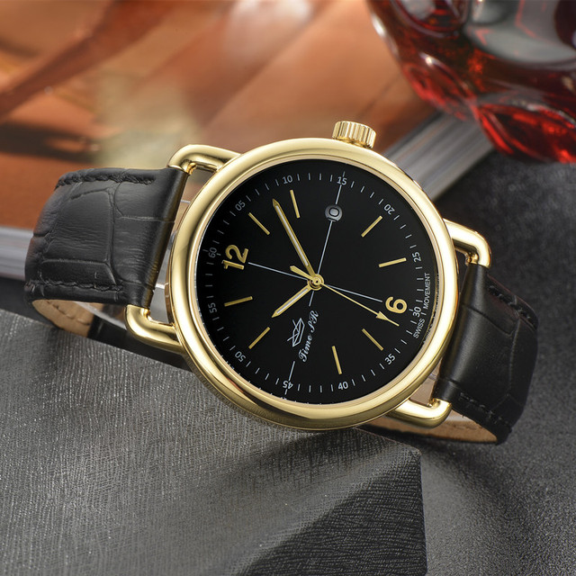Vintage Retro Man Watch Stainless Steel Quartz Mechanical Simper Design Sapphire Crystal Glass Automatic Dress Ronda Mov't Watch