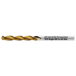 Foret hélicoïdal HSS avec tête revêtue de TiN 1070, forets HSS Co brillants - Product Image 2