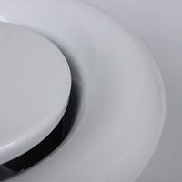 Diffuseur d'air rond en fer, grille de retour d'air en alliage d'aluminium, registre rond de sortie d'air, contrôle de la température
