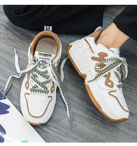 Zapatos deportivos casuales de verano para hombre, con cordones, a la moda, antideslizantes, transpirables, que no dejan olor a pies, estilo walking, que aumentan la altura. - Product Image 1