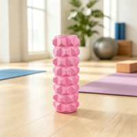 Rouleau en mousse haute densité à picots pour massage des tissus profonds, idéal pour la récupération musculaire du dos et des jambes, le yoga et l'entraînement physique
