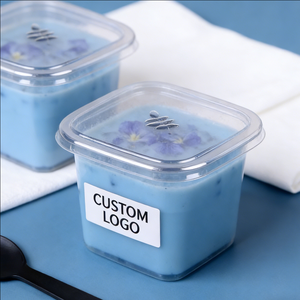 ถ้วยขนมหวานแบบใช้แล้วทิ้งทรงกลม PP ขนาด 1000 มล. 30 ออนซ์ 16 ออนซ์ ผนังชั้นเดียว พร้อมฝาปิด เส้นผ่านศูนย์กลาง 90 มม. สำหรับโยเกิร์ต - Product Image 2