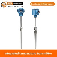 Sensor Suhu Terintegrasi Termokopel PT100 Probe Baja Tahan Karat XP-SBWZ Pemancar Suhu Tampilan Digital 1000mm