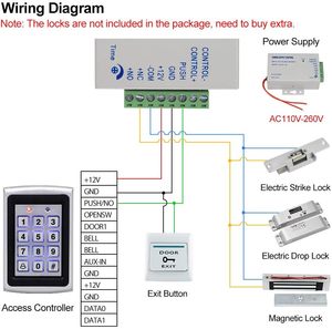 Tự làm <span class=keywords><strong>RFID</strong></span> kiểm soát truy cập hệ thống Kit nhà ngoài trời không thấm nước Bìa 15 cái EM4100 thẻ chìa khóa <span class=keywords><strong>rfid</strong></span> Bàn phím DC12V 3A cung cấp điện cửa - Product Image 2
