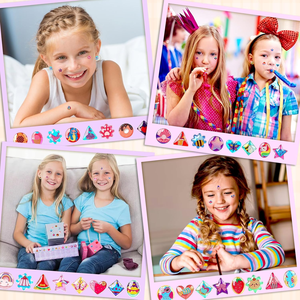 Custom Pattern UV Printed <b>Waterproof</b> 3D Glitter Epoxy Sticker Earrings 240 Pieces Self-Adhesive Craft for Girls - Product Image 2