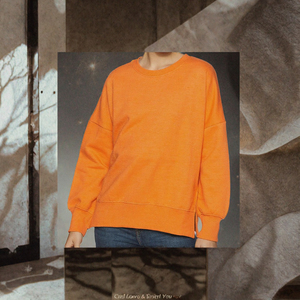 TongYang Venta al por Mayor S-4XL Sudaderas Casuales con Forro y Estampado para Mujer, 13 Colores, Otoño/Invierno, Suéter Holgado de Felpa Gruesa - Product Image 3