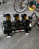 Compresseur d'air électrique portable Boscar 160L, 220V, 4x1680W, 560L/min, 8-10 bars, pompe à air pour garage