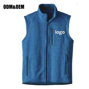 <span class=keywords><strong>Gilet</strong></span> polaire ajusté pour <span class=keywords><strong>homme</strong></span> avec fermeture éclair intégrale, veste sans manches en polaire premium, logo personnalisé OEM, vêtements de travail d'extérieur, vente en gros - Product Image 1