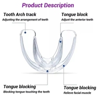 Appareil orthodontique dentaire professionnel en silicone pour l'alignement des dents et le redressement des dents