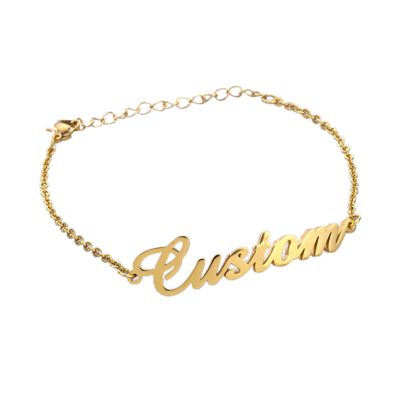 Personalized name bracelet
