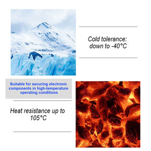 Adhesivo Rojo WBG 200R para Posicionamiento de Tornillos, Adhesivo de Fijación de Componentes, Adhesivo Ignífugo UL 1668, Adhesivo de Neopreno Amarillo Electrónico - Product Image 2