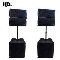 Ensemble de haut-parleurs actifs Line Array 10 pouces en néodyme 4+2 avec amplificateur DSP intégré 135 dB pour concerts en plein air, festivals et événements en direct