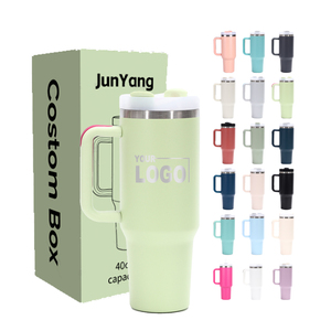 Vaso Térmico de Acero Inoxidable de <span class=keywords><strong>40</strong></span> oz con Logotipo Personalizado, Aislado al Vacío, con Asa y Pajita, para <span class=keywords><strong>Viajes</strong></span> y Aventuras, Taza de <span class=keywords><strong>40</strong></span> oz/30 oz - Product Image 1