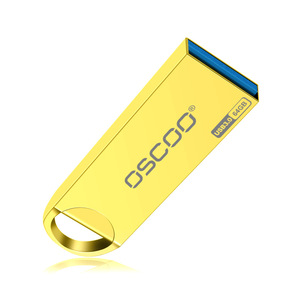 <b>USB</b> 3.0 Flash Drive 64GB Metal Yellow For Data Storage And Transfer - Product Image 2