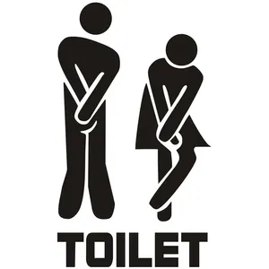 Stickers muraux et <span class=keywords><strong>porte</strong></span> de toilette, décoration de salle de bains, décalcomanies imperméables, affiche de papier peint en vinyle, décoration de la maison - Product Image 6