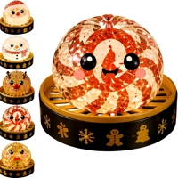 Produit phare : Bonhomme de neige de Noël amusant en forme de boulette, fait main, en TPR, jouet de fête, jouet de décompression à poser