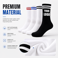 Chaussettes personnalisées en gros OEM ODM, chaussettes en coton à logo personnalisé, chaussettes de sport pour hommes