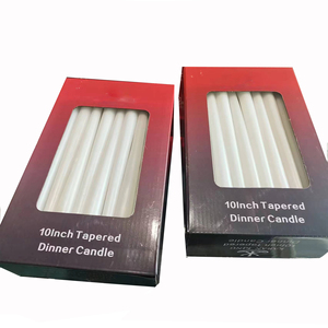 Candela conica prezzo a buon mercato per uso domestico paraffina bastone bianco per tavola candela - Product Image 2
