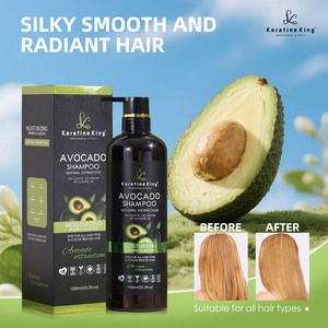 Crème capillaire bio soyeuse réparatrice hydratante nourrissante à la kératine naturelle et à l'huile d'avocat pour la croissance des <span class=keywords><strong>cheveux</strong></span> - Shampooing capillaire - Product Image 2