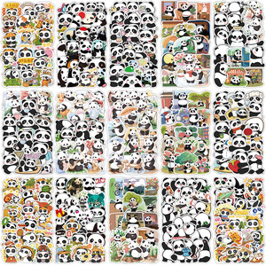 Mixte de Bande Dessinée <span class=keywords><strong>Panda</strong></span> Mignon Autocollants Logo Personnalisé Étanche Vinyle Animal Autocollants pour Tasses Mur Décoratif Autocollant Scrapbooking - Product Image 1