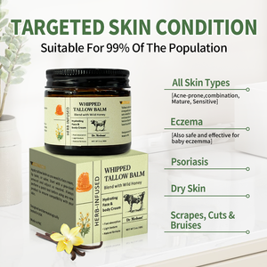 Kem dưỡng da bơ mỡ bò hữu cơ 100% tự nhiên, nhãn hiệu riêng, từ bò ăn cỏ, dùng cho mặt và toàn thân - Product Image 3