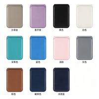 Porte-cartes magnétique détachable pour téléphone portable, support réglable en cuir PU, accessoire de rangement pour cartes de transport