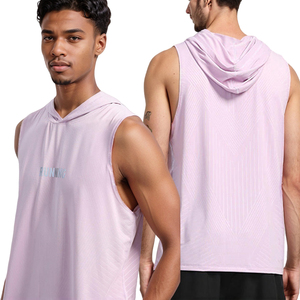 Vintage Washed Edge Grinding Tallas grandes Camisas Gimnasio Ropa Sin mangas Algodón Personalizado Impreso de punto - Product Image 3