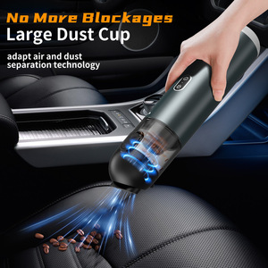 P17 Mini Car <b>Vacuum</b> Cleaner 0.5L-1L Rechargeable <b>Handheld</b> Cordless Powerful Suction For Auto Cleaning - Product Image 3
