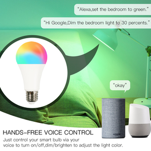 BLE thông minh e27led ánh sáng 9 wát RGB Trắng Dimmable Alexa/Google nhà tương thích thanh thiết kế cho khách sạn <span class=keywords><strong>Android</strong></span> hoạt động - Product Image 4