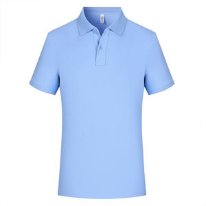 เสื้อโปโลแขนสั้นสีทึบโพลีเอสเตอร์แห้งเร็วผู้ชายผู้หญิงชุดทำงานใช้ทุกวัน - Product Image 1