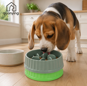 Tazón de Alimentación Lenta <span class=keywords><strong>para</strong></span> Perros Pequeños, Antideslizante, de PP, Previene la Bloqueo de Alimentos, <span class=keywords><strong>para</strong></span> <span class=keywords><strong>Bulldog</strong></span> <span class=keywords><strong>Francés</strong></span>, Pug, Dachshund, Cachorros y Perros Mayores, MOQ 10 - Product Image 1