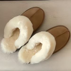 Pantuflas Cálidas Forradas de Lana UGG para Mujer, Calzado Plano con Plataforma Casual y Elegante, Zapatos para Caminar de Alta Calidad para Mujer - Product Image 5